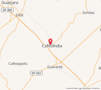 Map of Cafelândia, São Paulo