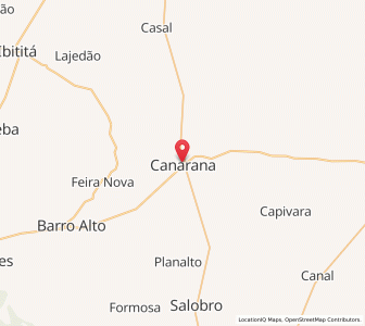 Map of Canarana, Bahia