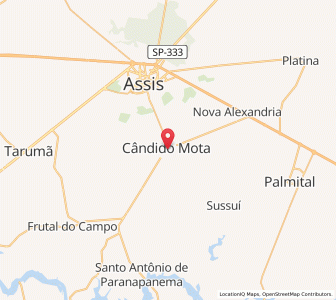 Map of Cândido Mota, São Paulo