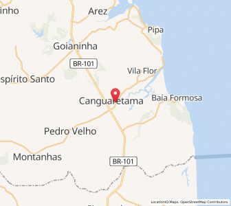 Map of Canguaretama, Rio Grande do Norte