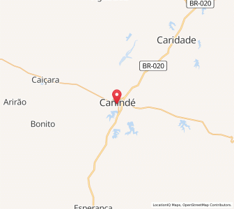 Map of Canindé, Ceará