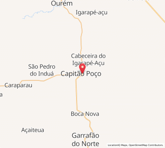 Map of Capitão Poço, Pará