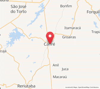 Map of Cariré, Ceará