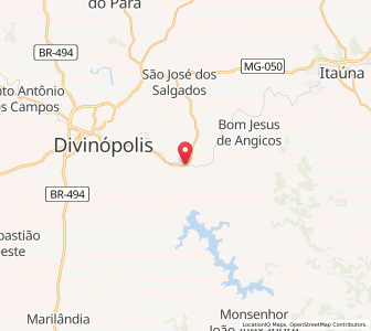Map of Carmo do Cajuru, Minas Gerais