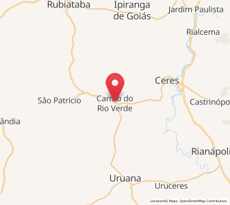 Map of Carmo do Rio Verde, Goiás