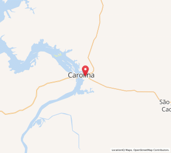 Map of Carolina, Maranhão