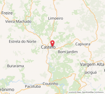 Map of Castelo, Espírito Santo