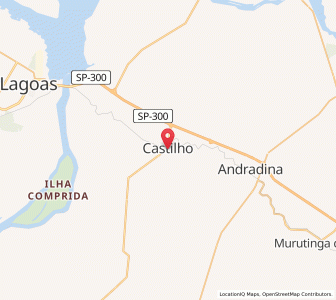 Map of Castilho, São Paulo