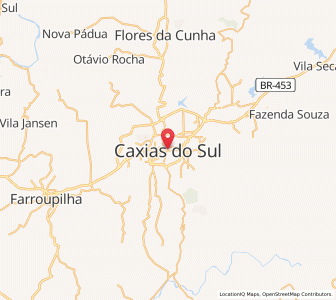 Map of Caxias do Sul, Rio Grande do Sul