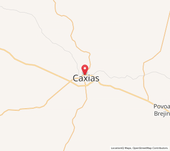 Map of Caxias, Maranhão