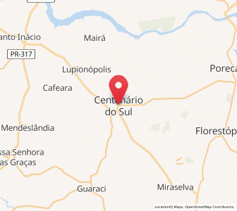 Map of Centenário do Sul, Paraná