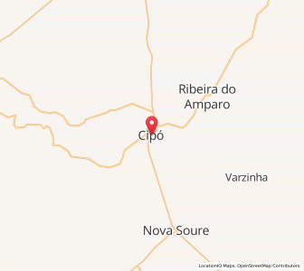Map of Cipó, Bahia