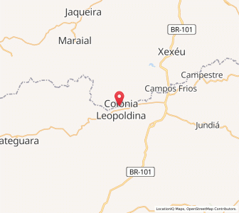 Map of Colônia Leopoldina, Pernambuco
