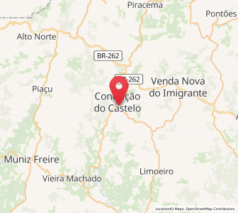 Map of Conceição do Castelo, Espírito Santo