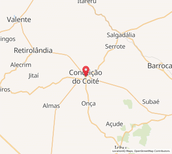 Map of Conceição do Coité, Bahia