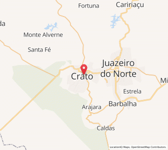 Map of Crato, Ceará