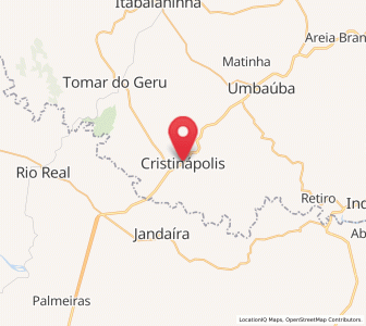 Map of Cristinápolis, Sergipe