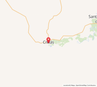 Map of Crixás, Goiás
