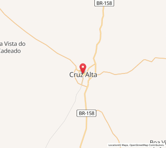 Map of Cruz Alta, Rio Grande do Sul