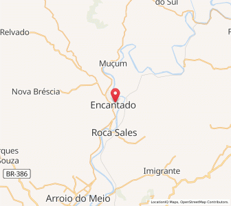 Map of Encantado, Rio Grande do Sul