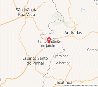 Map of Espírito Santo do Pinhal, São Paulo