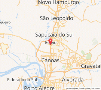 Map of Esteio, Rio Grande do Sul