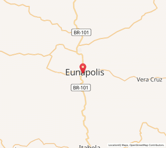 Map of Eunápolis, Bahia