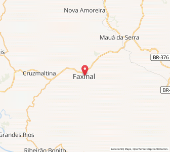 Map of Faxinal, Paraná