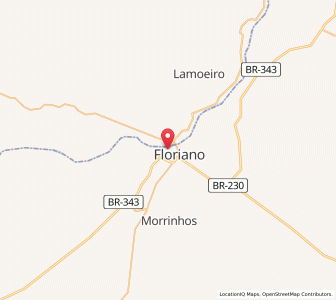 Map of Floriano, Piauí