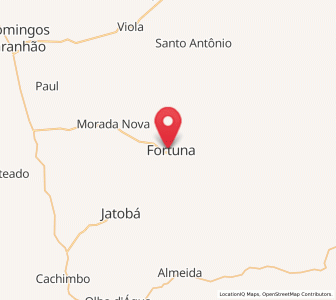 Map of Fortuna, Maranhão