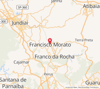 Map of Francisco Morato, São Paulo