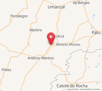 Map of Frutuoso Gomes, Rio Grande do Norte
