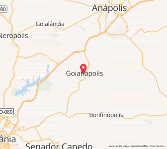 Map of Goianápolis, Goiás