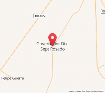 Map of Governador Dix Sept Rosado, Rio Grande do Norte