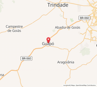 Map of Guapó, Goiás