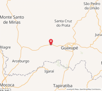 Map of Guaranésia, Minas Gerais