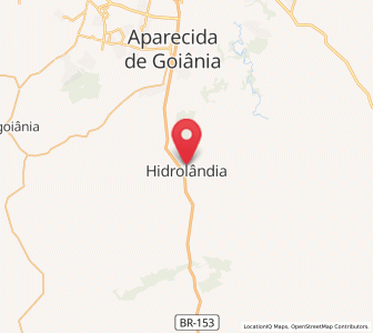 Map of Hidrolândia, Goiás