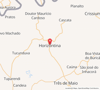 Map of Horizontina, Rio Grande do Sul