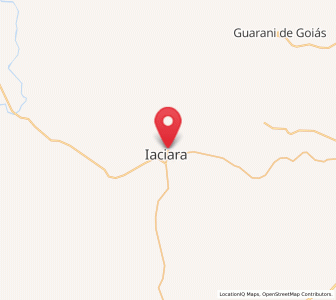 Map of Iaciara, Goiás