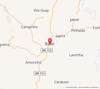 Map of Ibaiti, Paraná