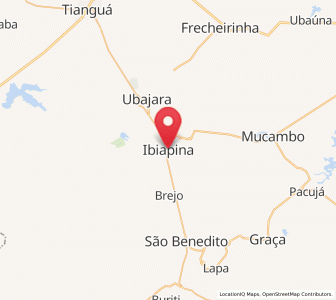 Map of Ibiapina, Ceará
