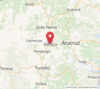 Map of Ibiraçu, Espírito Santo