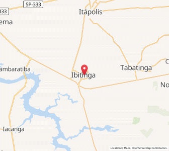 Map of Ibitinga, São Paulo