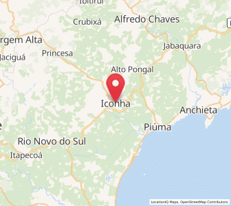 Map of Iconha, Espírito Santo