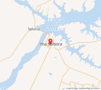 Map of Ilha Solteira, São Paulo
