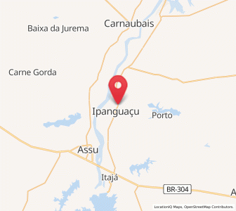 Map of Ipanguaçu, Rio Grande do Norte