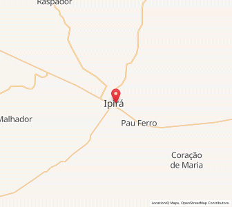 Map of Ipirá, Bahia