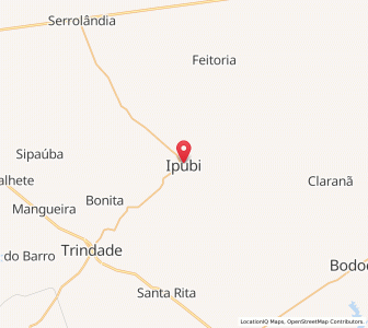 Map of Ipubi, Pernambuco