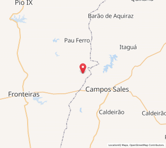 Map of Ipueiras, Piauí