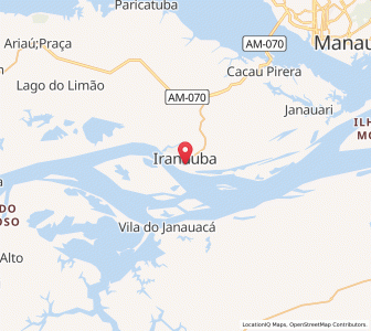 Map of Iranduba, Amazonas